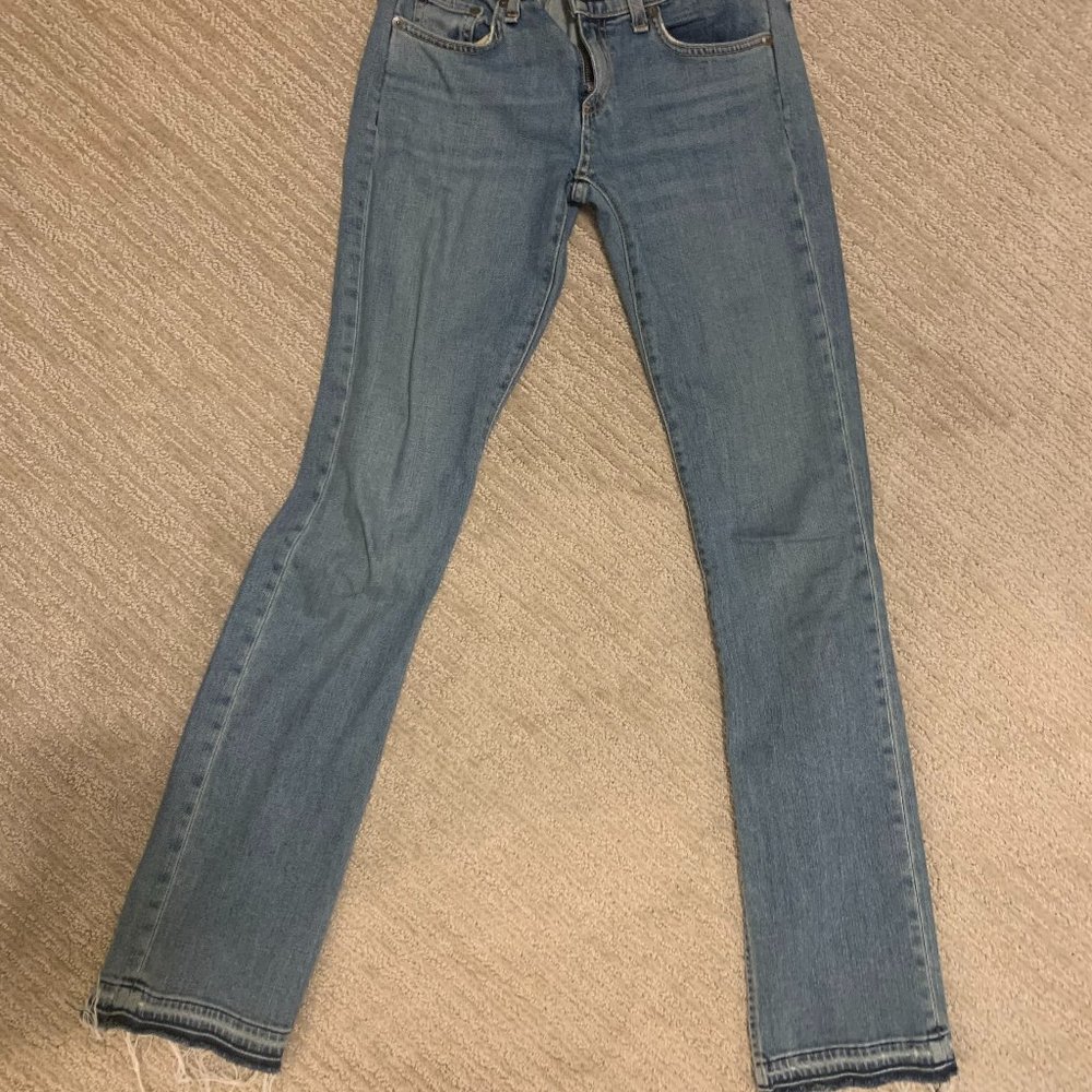 Rag and Bone two toned cut out jeans
